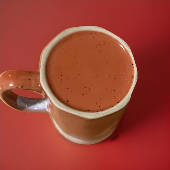 Stoneware Handmade Ceramic Drip Glazed Coffee Mug Campfire Rustic Cabin Urban - Picture 15 of 15